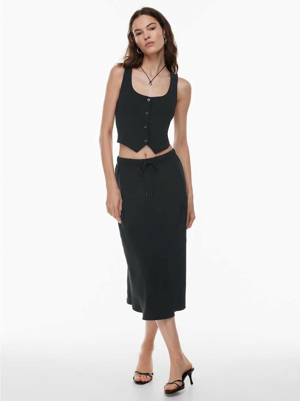 Aritzia Wilfred black Muse Cargo Skirt